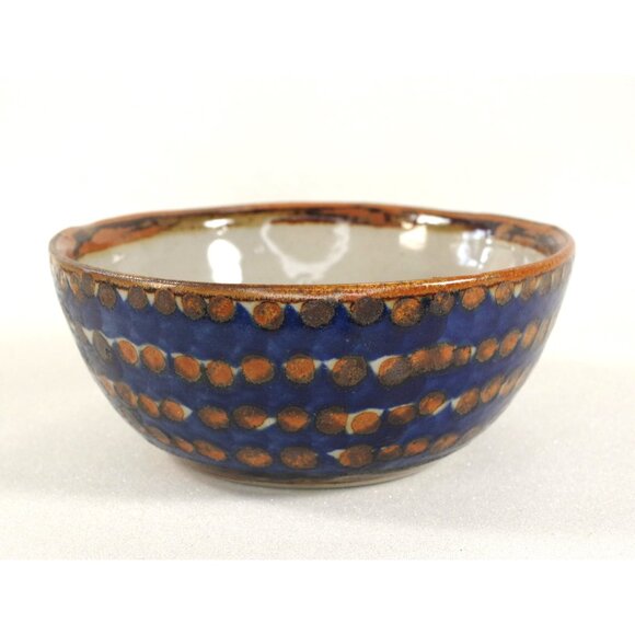 Tonala Pottery Decorative Bowl Sun Motif Mexican Dish Art Pottery 6" Bowl Signed - Picture 4 of 5